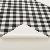 Plaid Buffalo Noir et Blanc Nom de Famille (3/4)