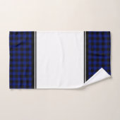 Plaid Buffalo Noir et Bleu (Serviette à main)