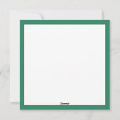 Plaid Buffalo Vert Carte de Noël sur mesure avec p (Dos)