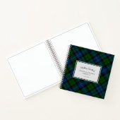 Plaid Campbell Military Tartan Mariage livre d'or (Intérieur)