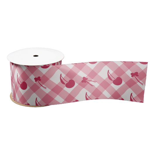 Plaid Cherry Pink Pattern Lint (Spoel)