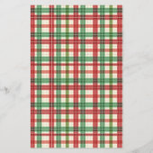 Plaid Christmas Scavenger Hunt Game Kaart (Achterkant)