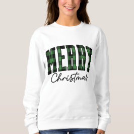 Plaid Christmas Sweatshirt | Vrouwengroen