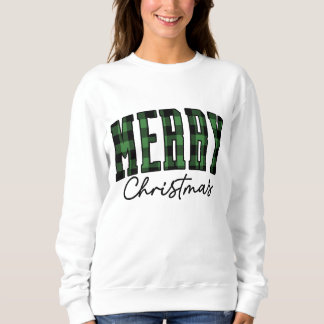 Plaid Christmas Sweatshirt | Vrouwengroen