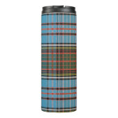Plaid Clan Anderson Lichtblauw Check Tartan Thermosbeker (Achterkant)