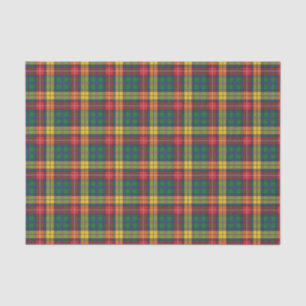 Plaid Clan Buchanan Geel Rood Groen Check Tartan Tissuepapier