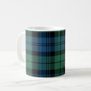 Plaid Clan Campbell Groen Zwart Blauw Check Tartan Koffiemok