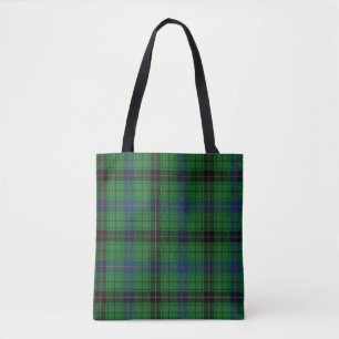 Plaid Clan Davidson Tartan Zwart Groen Check Draagtas
