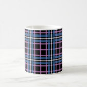 Plaid Classic Mug – Blue & Lavender Checkered Koffiemok (Center)