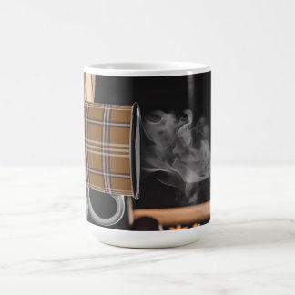 Plaid Coffee Mok Heritage Pattern Herfst Stoomkuns