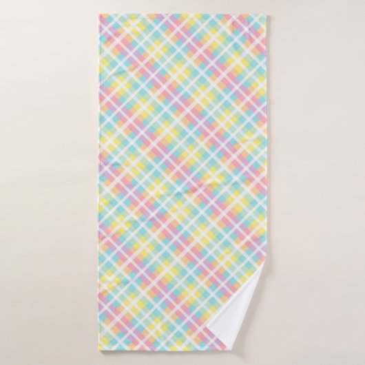 Plaid couleur pastel (Serviette de bain)