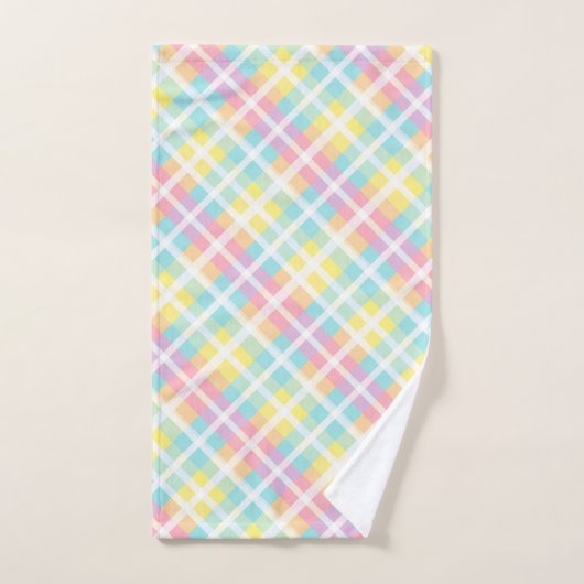Plaid couleur pastel (Serviette à main)