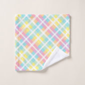 Plaid couleur pastel (Gant de toilette)