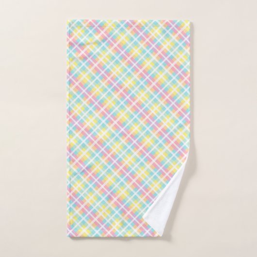 Plaid couleur pastel (Serviette à main)