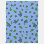 Plaid - Couverture Polaire motif Myrtille (Devant)