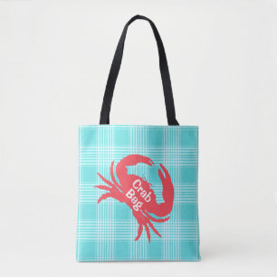 Plaid d'Aqua avec Sac fourre-tout de crabe