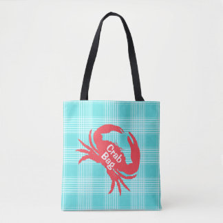 Plaid d'Aqua avec Sac fourre-tout de crabe