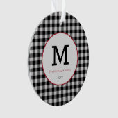 Plaid de Buffalo Noir Blanc Rouge Monogramme Moder (devant)