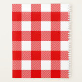 Plaid de buffle blanc et rouge (Dos)