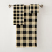 Plaid de buffle cool tan (En situation)