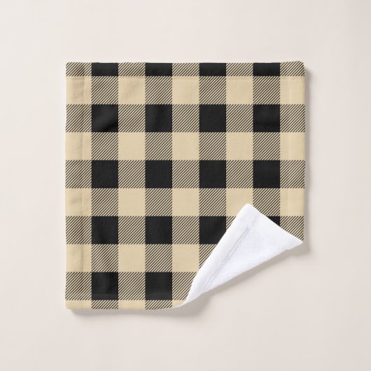 Plaid de buffle cool tan (Gant de toilette)