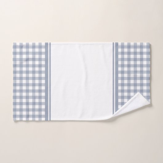 Plaid de buffle gris et blanc (Serviette à main)