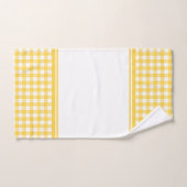 Plaid de buffle jaune et blanc (Serviette à main)