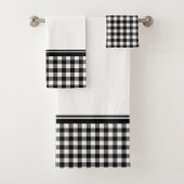 Plaid de buffle noir et blanc (En situation)