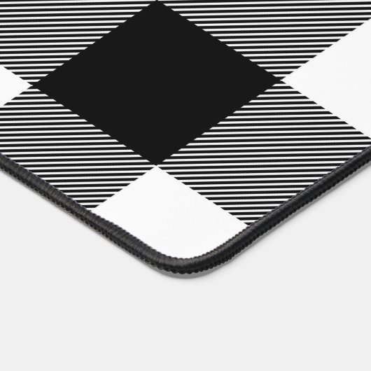 Plaid de buffle noir et blanc (Coin)