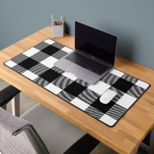 Plaid de buffle noir et blanc
