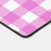 Plaid de buffle rose et blanc (Coin)