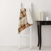 Plaid de citrouille d'automne (En situation)