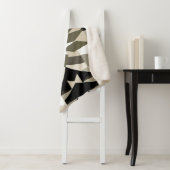 Plaid de jet géométrique neutre pour un intérieur (En situation)