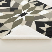 Plaid de jet géométrique neutre pour un intérieur (3/4)