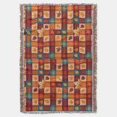 Plaid de jet rustique automnal – Couverture confor (devant Vertical)
