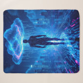 Plaid de l'Aventure Numérique Binary Storm (Devant (Horizontal))