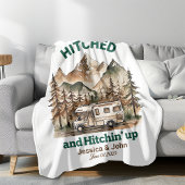 Plaid de mariage personnalisé pour couple, camping