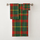 Plaid de Noël à paillettes rouge, vert et or (En situation)