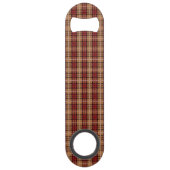 Plaid de pixel en rouge et or (Dos)