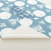 Plaid de plage motif dollar de sable bleu (3/4)
