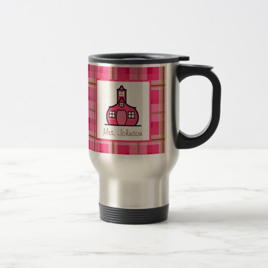 Plaid de rose d'école de tasse de professeur (Droit)