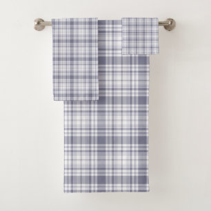 Plaid de tartan no. 61 pourpre et de blanc