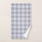 Plaid de tartan no. 61 pourpre et de blanc (Serviette à main)