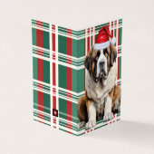 Plaid de vacances de Noël Chien Saint-Bernard (Outside)