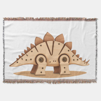 Plaid Décoratif avec Adorable Dinosaure Cartoon Deken