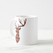 Plaid Deer Koffiemok (Voorkant links)