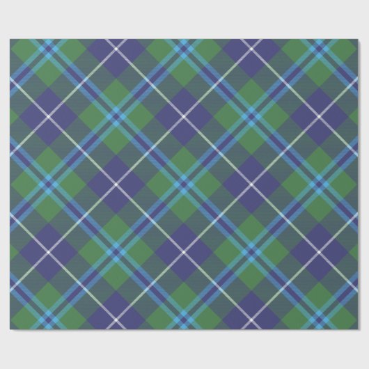 Plaid Douglas Rustic Farmhouse Tartan Cadeaupapier (Vlak)