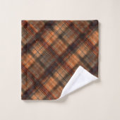 Plaid écossais écossais écossais écossais marron o (Gant de toilette)