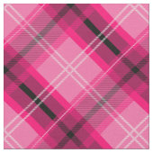 Plaid écossais rose, tissu diagonal (Fermer)