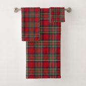Plaid Elegante Rustieke Clan Stewart Tartan Bad Handdoek (Insitu)